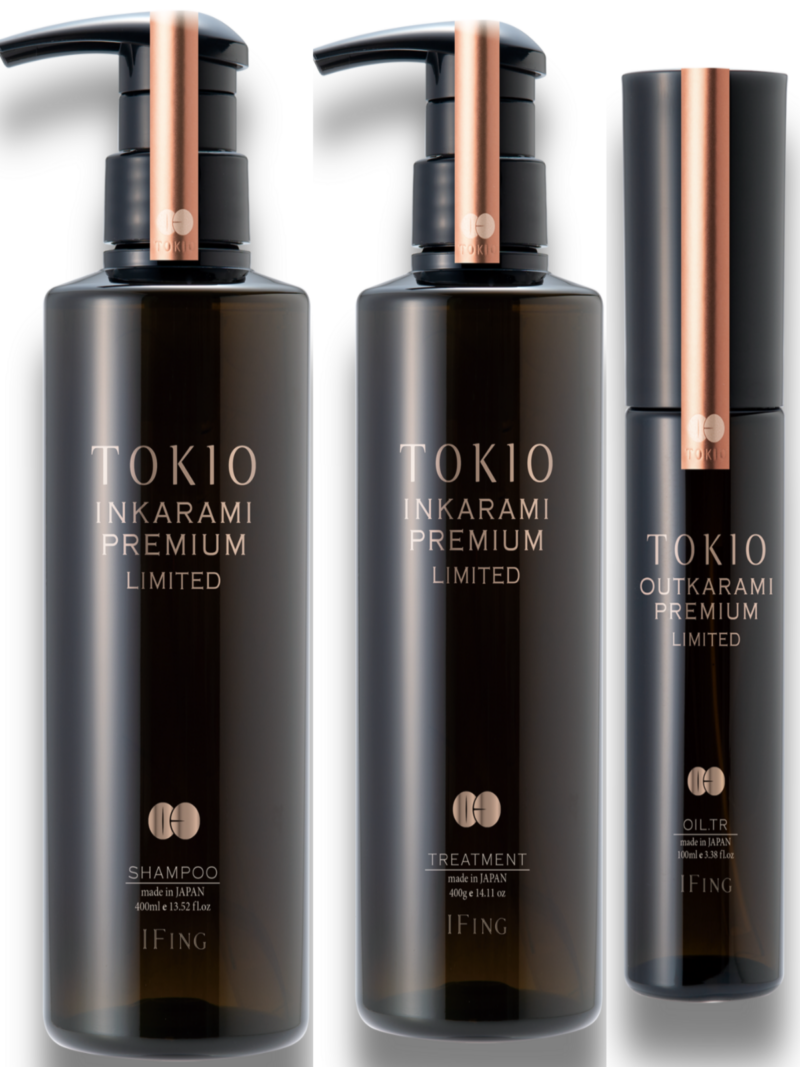 Routine Premium Limited Tokio Inkarami, shampoing traitement et huile premium, le secret ultime pour des cheveux sublimes.